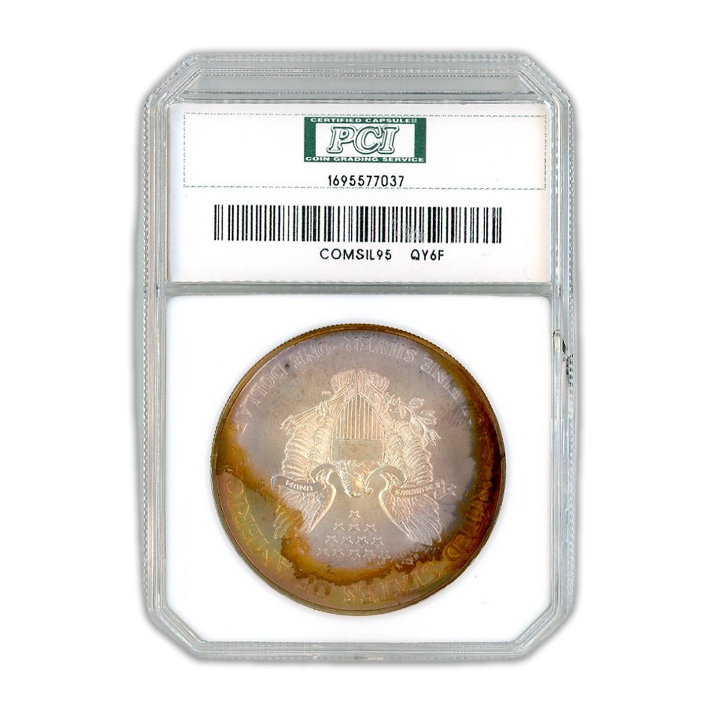 1995 Silver Eagle -Toning - PCI MS67