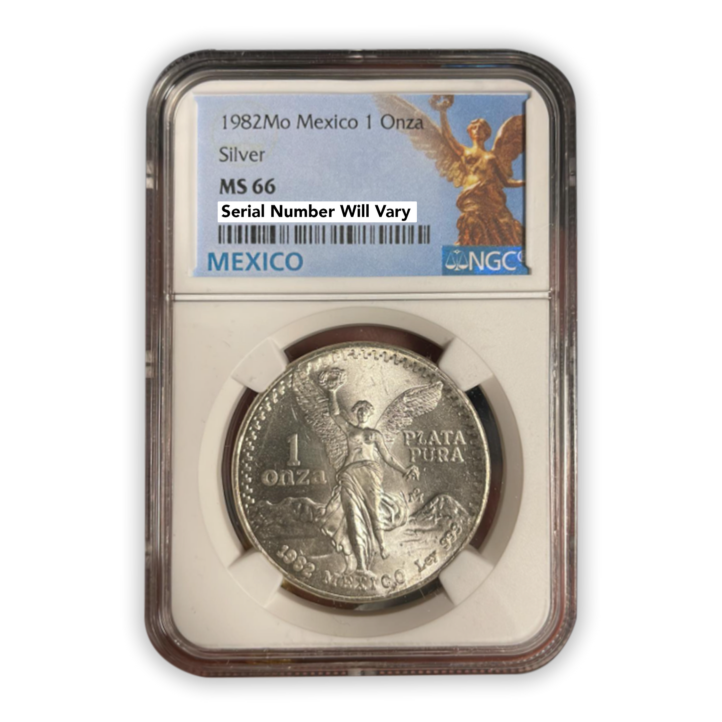 1982 Mexican Libertad - 1oz Silver NGC MS66