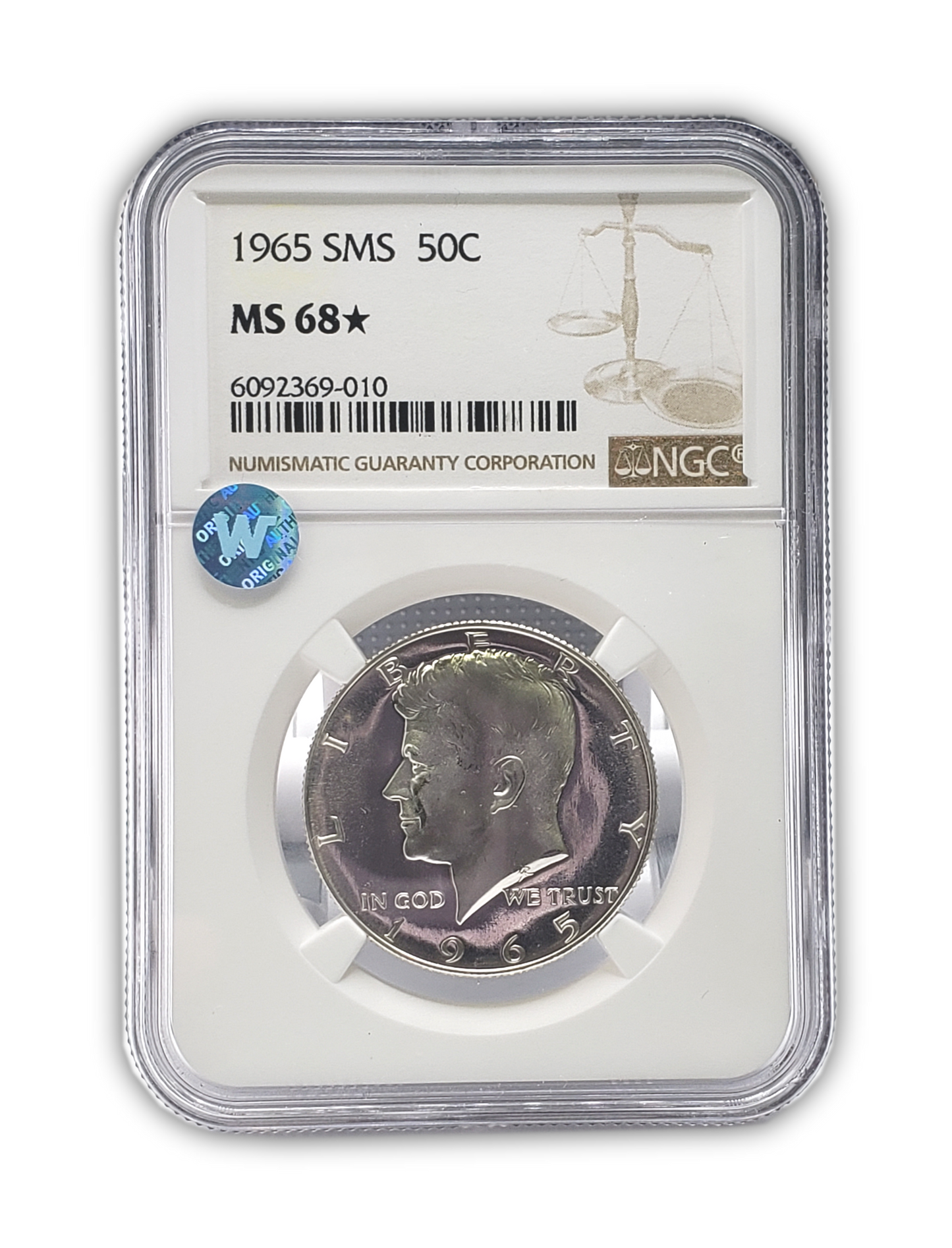 1965 Kennedy Half Dollar - Special Mint Set - NGC MS68 Star Sight White