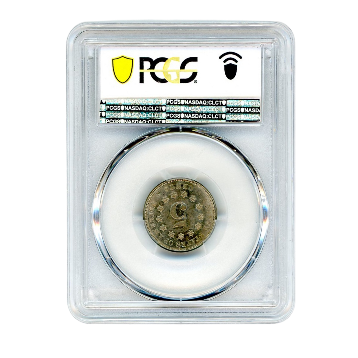 1876 Shield Nickel PCGS AU58