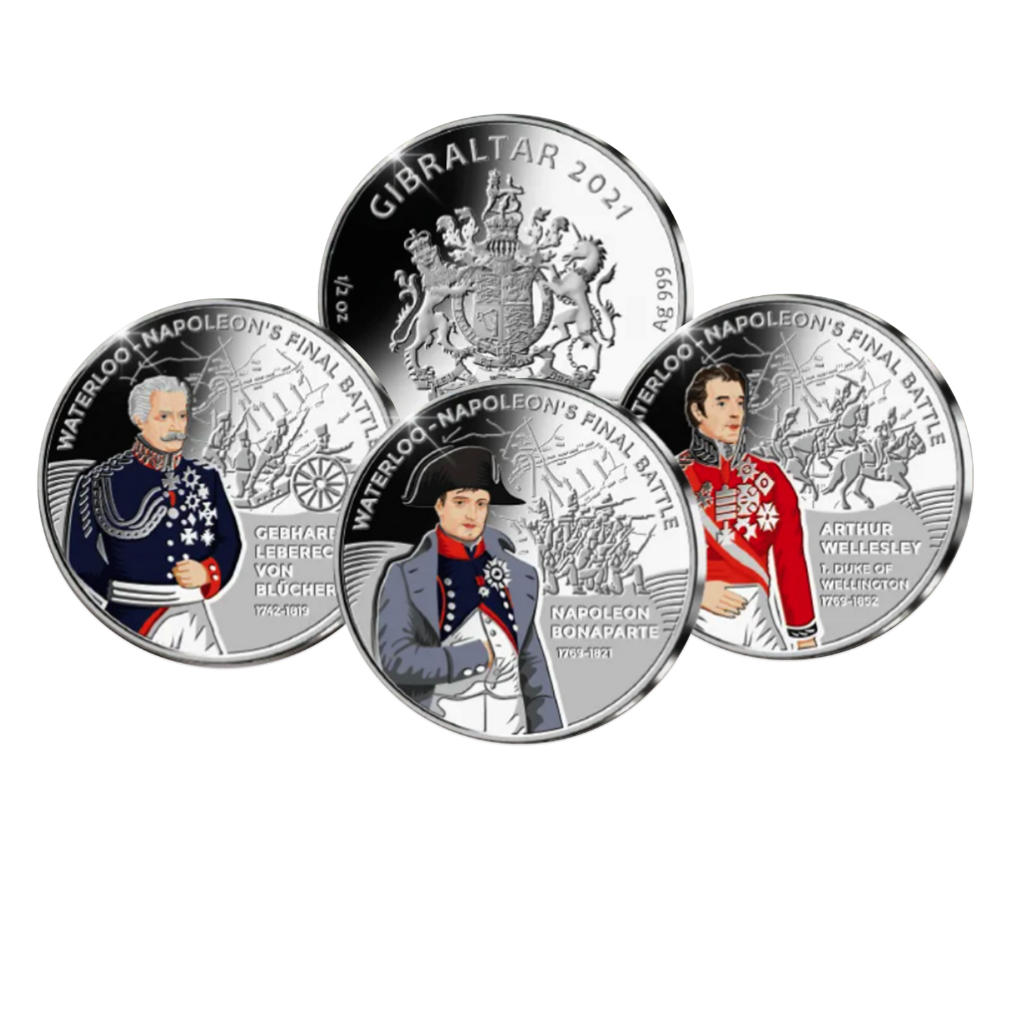 2021 1/2 Oz Gibraltar Napoleon Silver 3 pc. Set