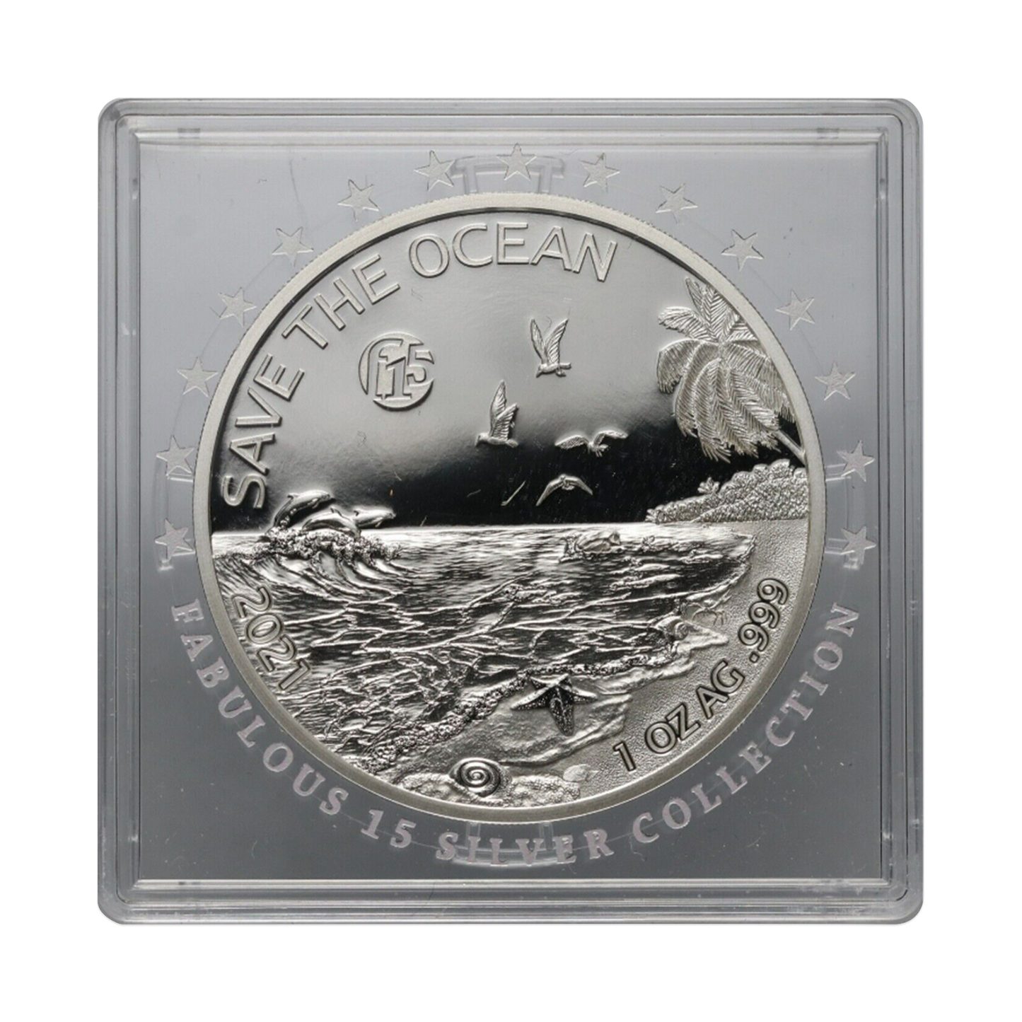2021 1 oz Vanatu Save the Ocean Silver