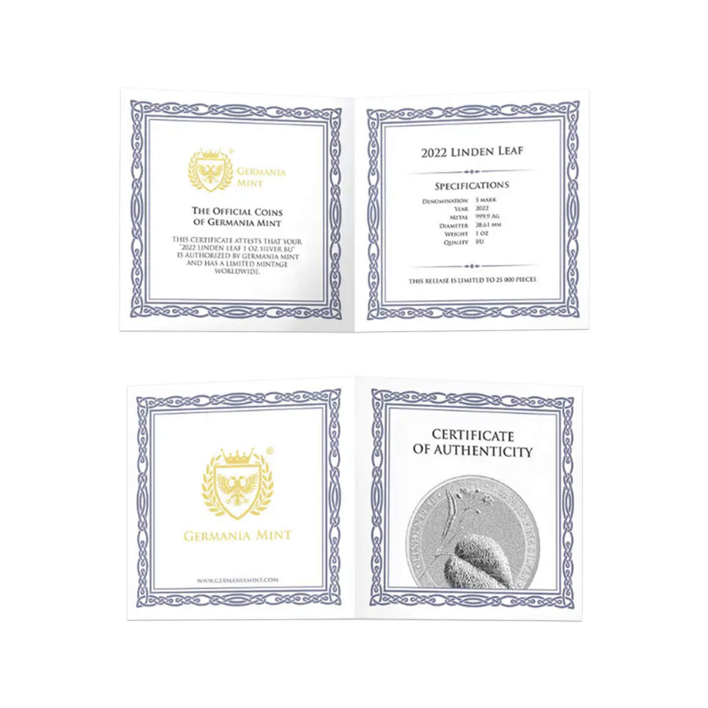 2022 1 oz Linden Leaf Silver