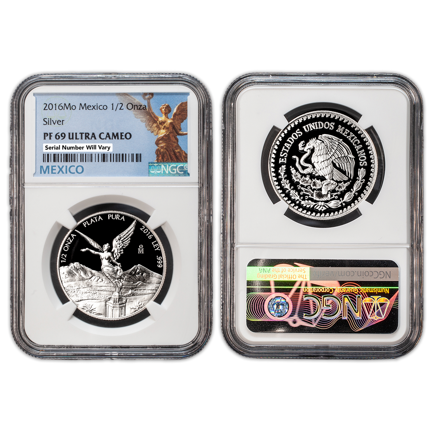 2016 Mexico Libertad - 1/2 Oz Silver Proof - NGC PF69