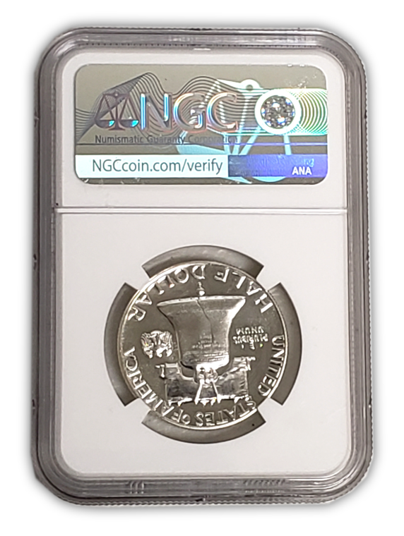 1958 Franklin Silver Half Dollar - NGC PF 68 Sight White