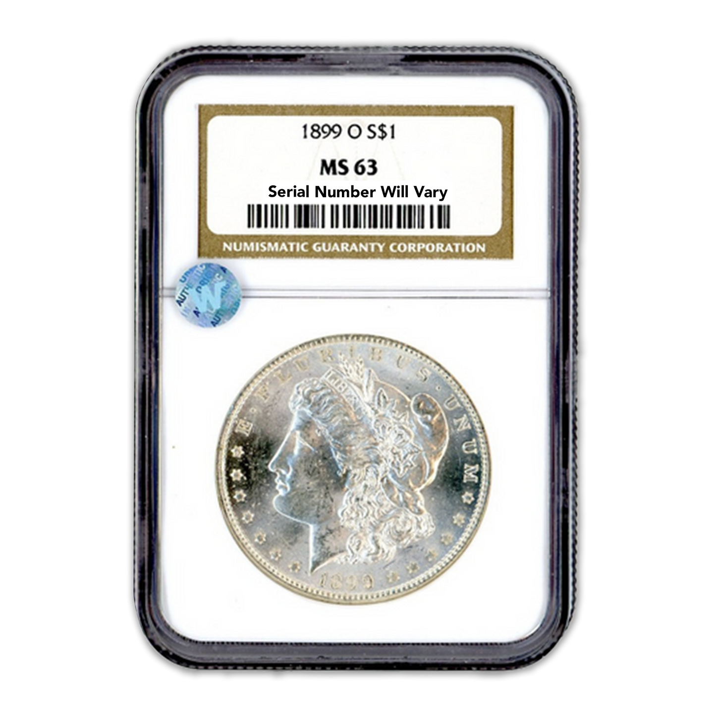 1899-O Morgan Silver Dollar New Orleans - NGC MS63 Sight White