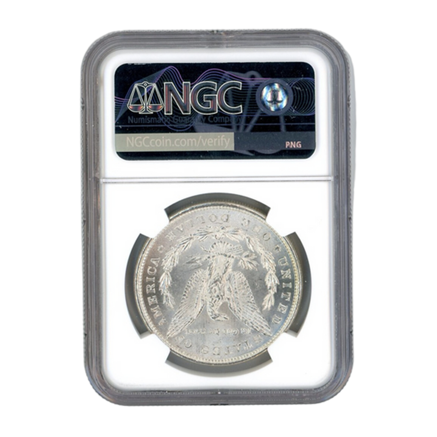 1878 Morgan Silver Dollar Philadelphia 8 Tailfeathers - NGC MS63+*