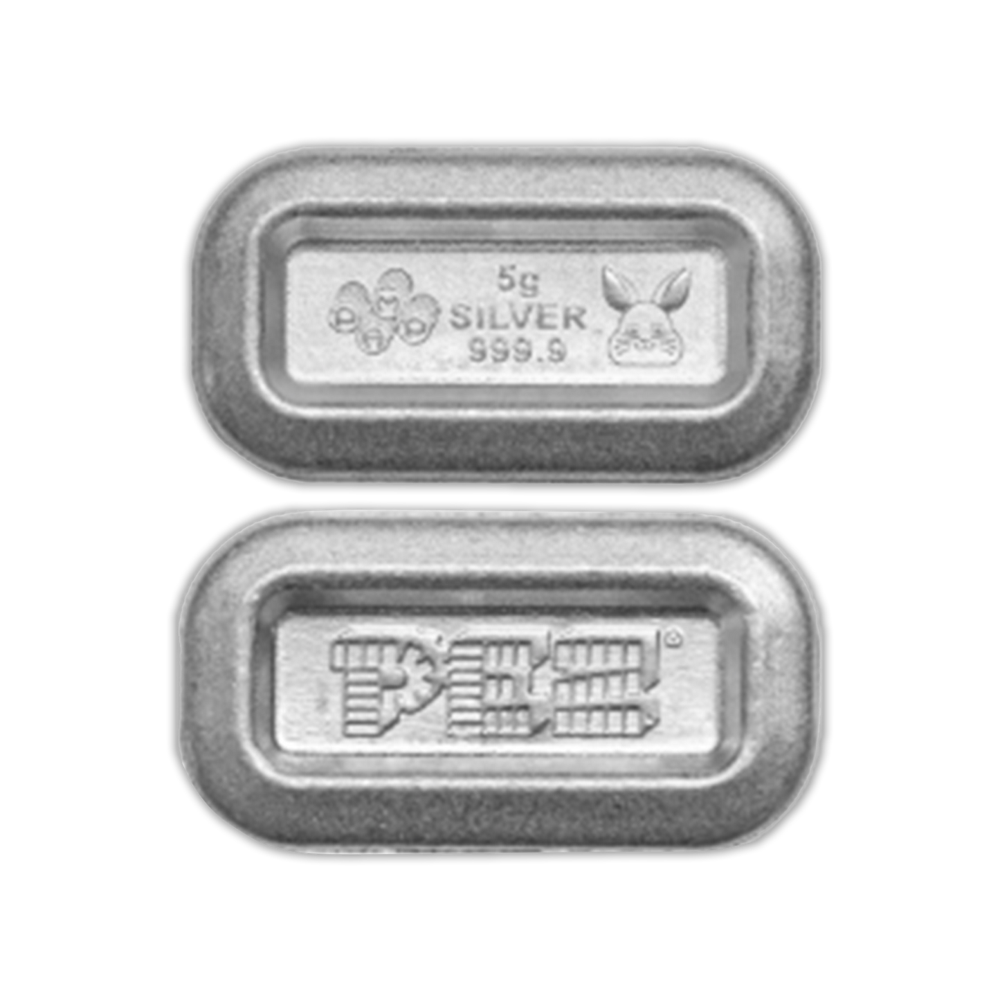 2023 30 gram Spring Bunny PEZ Dispenser & Silver Wafers