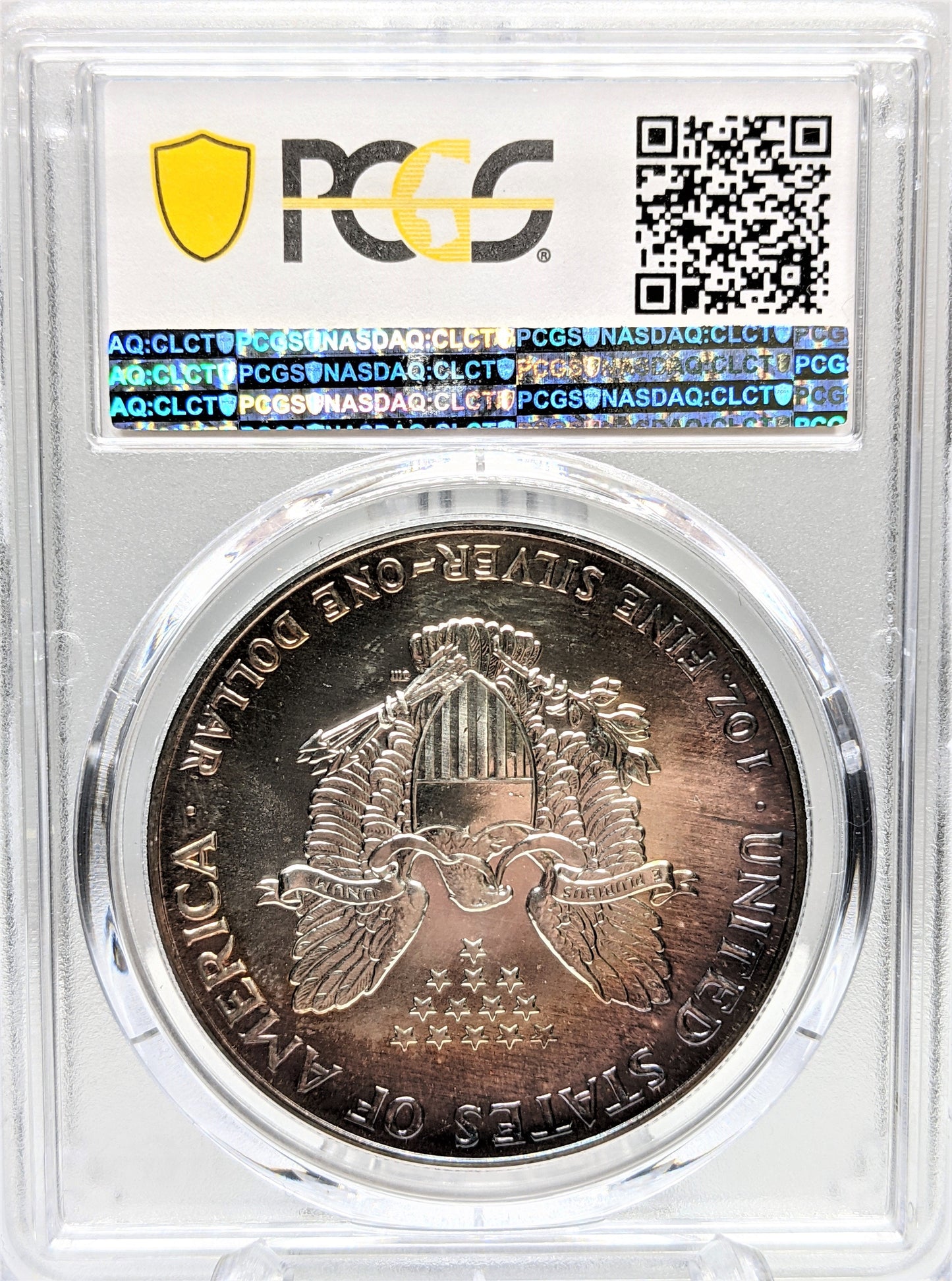 1992 Silver Eagle - Beautiful Toning - PCGS MS68
