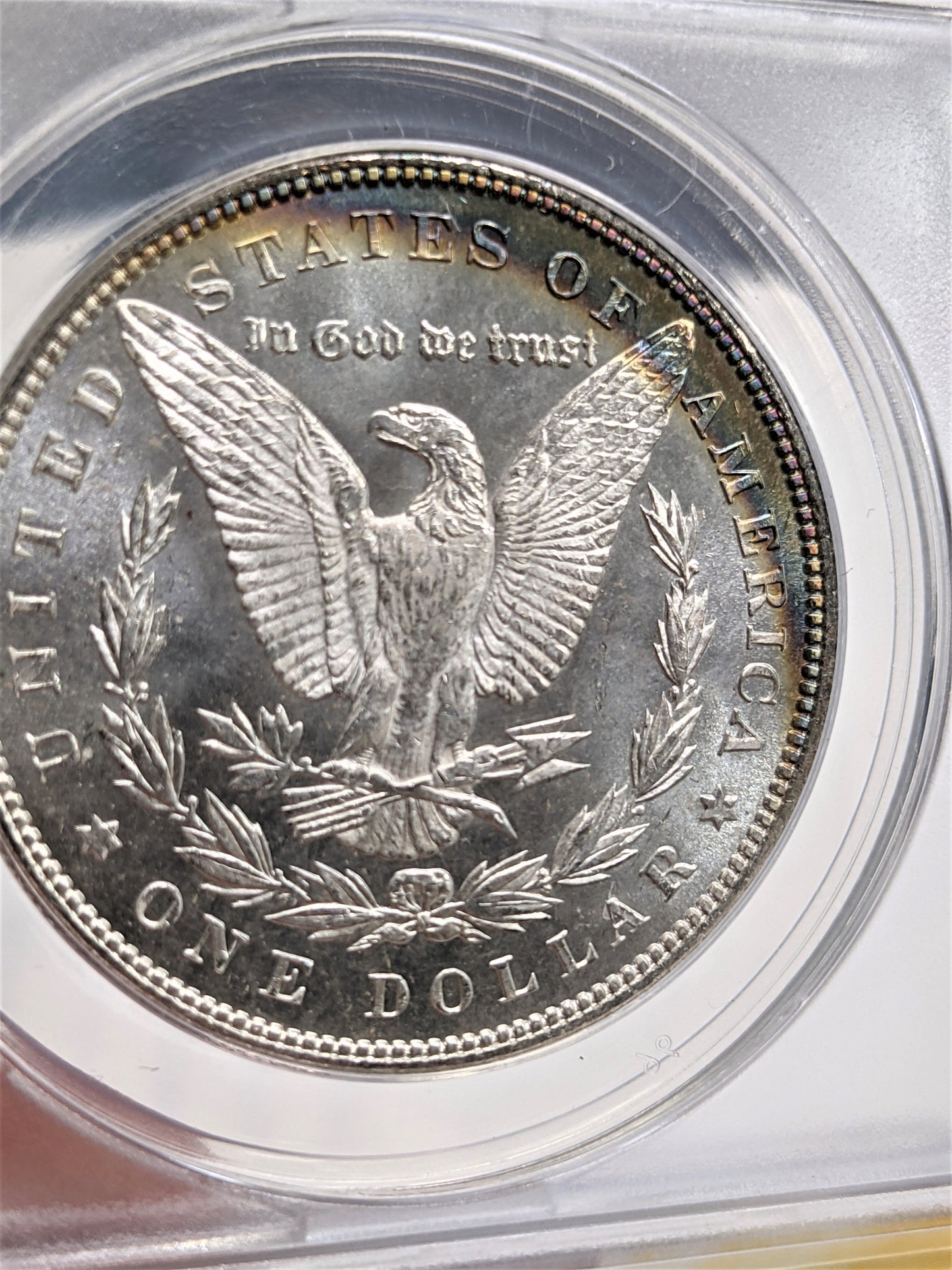 1887 Morgan Silver Dollar Philadelphia - ANACS MS64 PL Toning