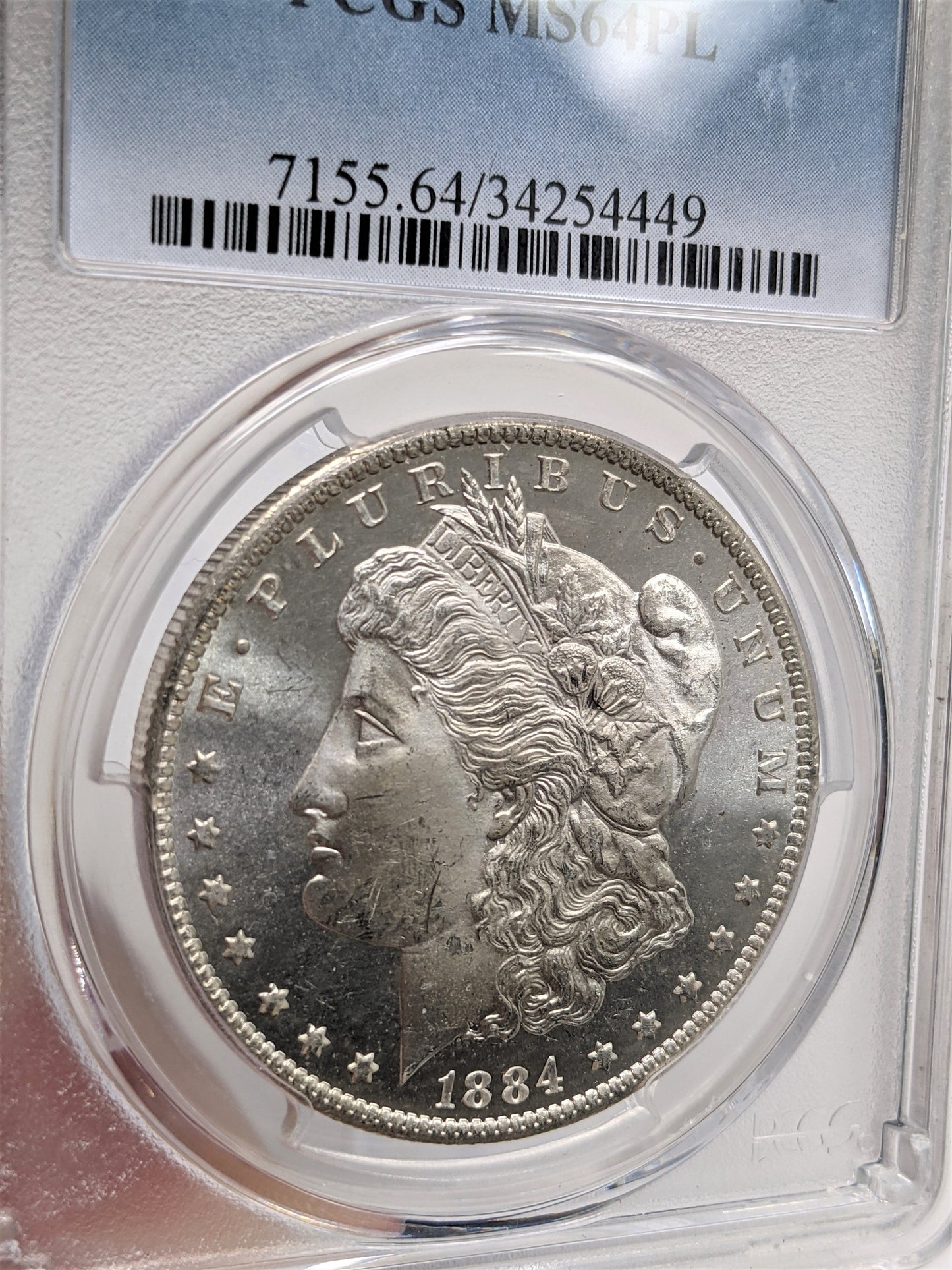 1884 O Morgan Silver Dollar New Orleans - PCGS MS64 PL Prooflike