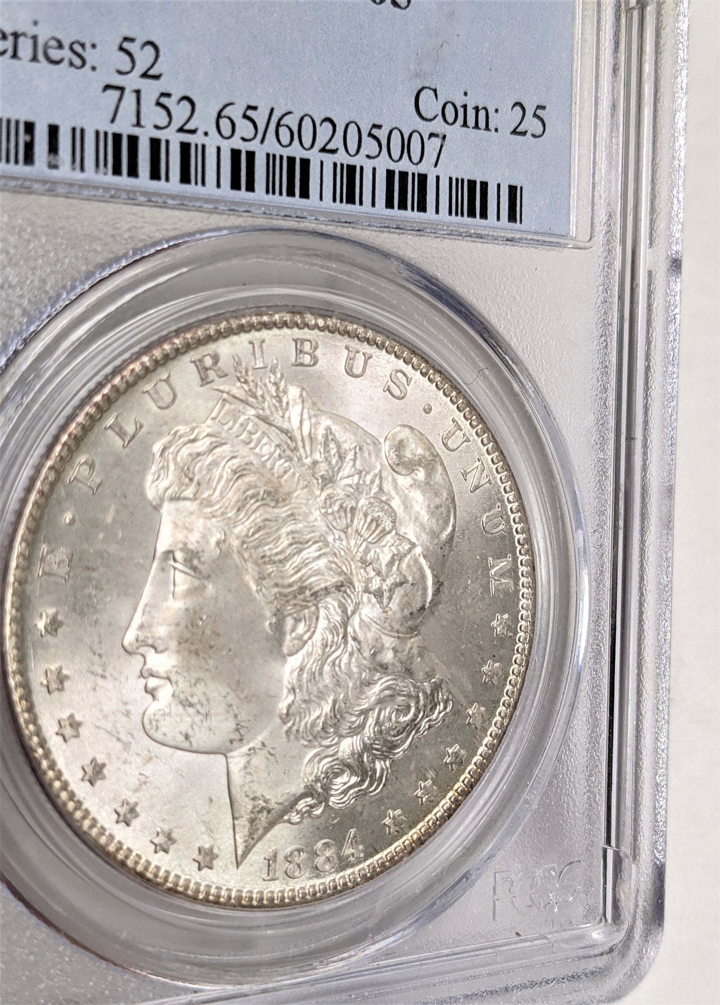 1884 CC Morgan Silver Dollar Carson City - PCGS MS65
