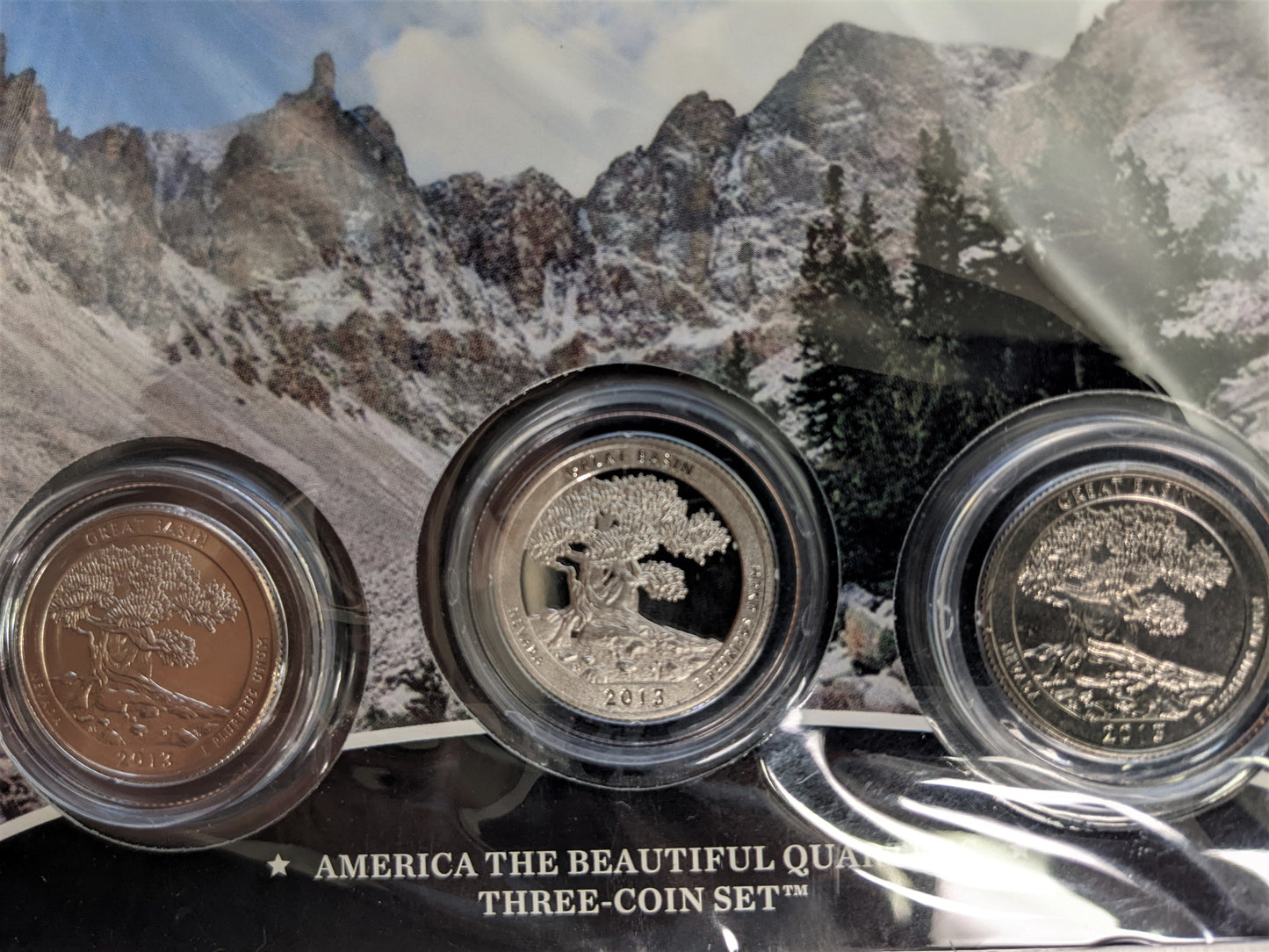 America The Beautiful Quarters - National Park Series Great Basin - Three Coin Set