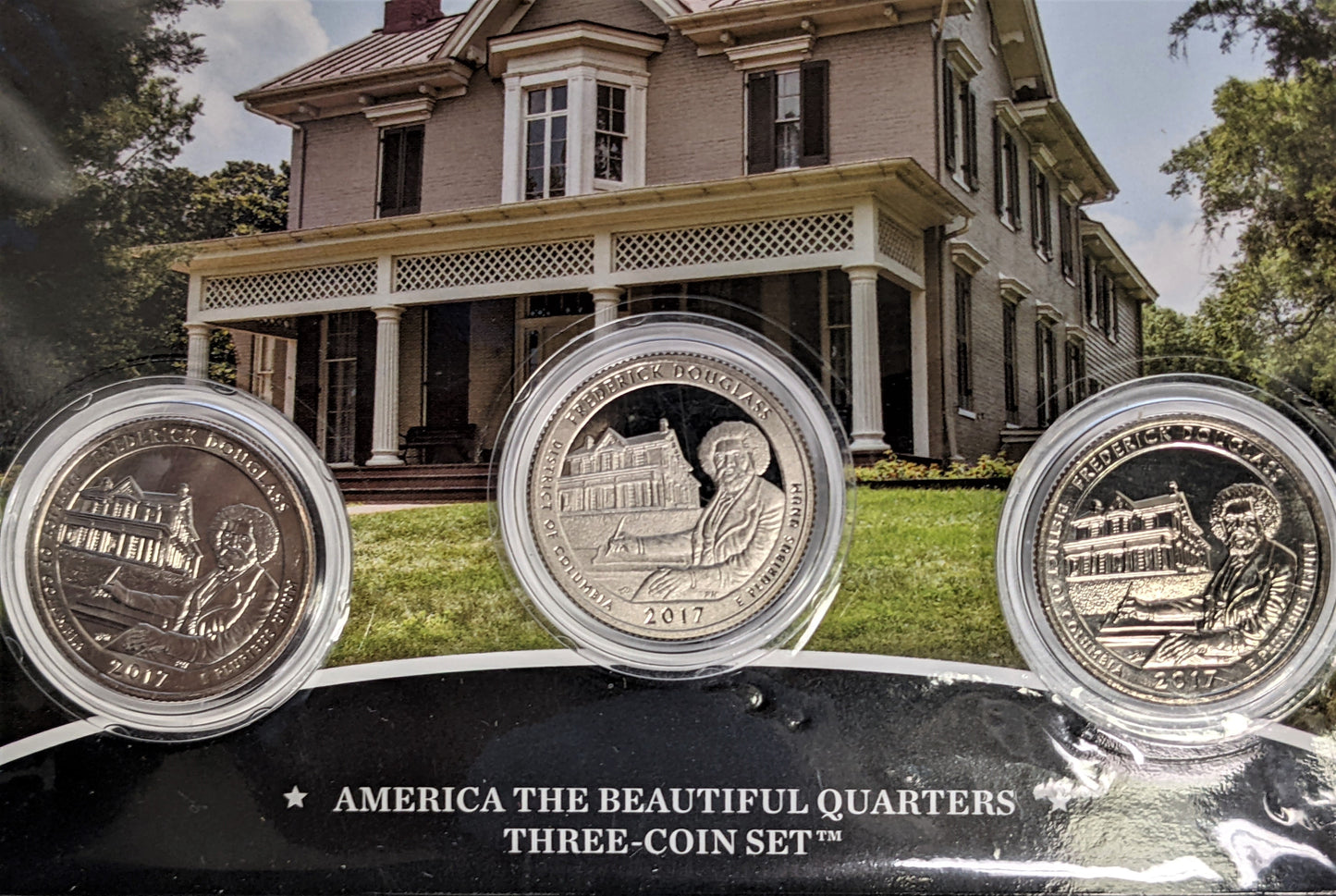 America The Beautiful Quarters - National Historic Site Frederick Douglas - Three Coin Set