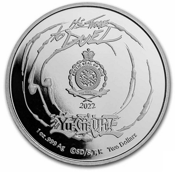 2022 1oz Niue YuGiOh Seto/Blue Eye Dragon .999 Silver Set