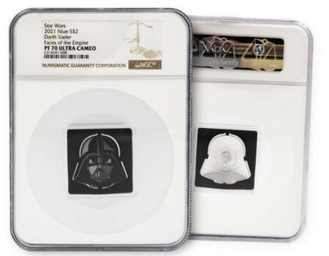 2021 1 oz Darth Vader Faces of the Empire Silver NGC PF70
