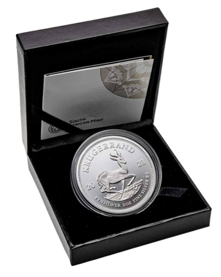 2021 2oz South Africa Silver Krugerrand Proof