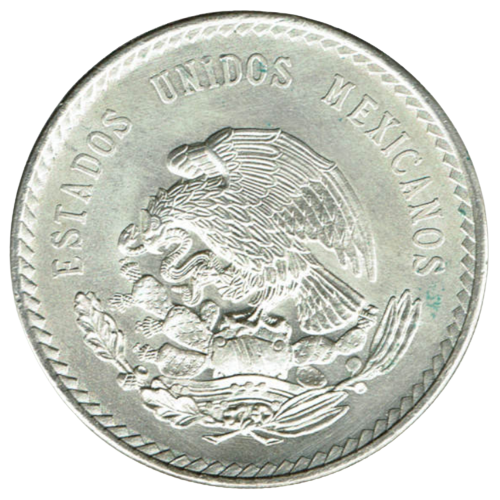 Mexican 5 Peso Aztec Silver Uncirculated