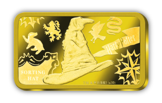 2020 Wizarding World of Harry Potter - Sorting Hat - 0.5 gram Gold Bar