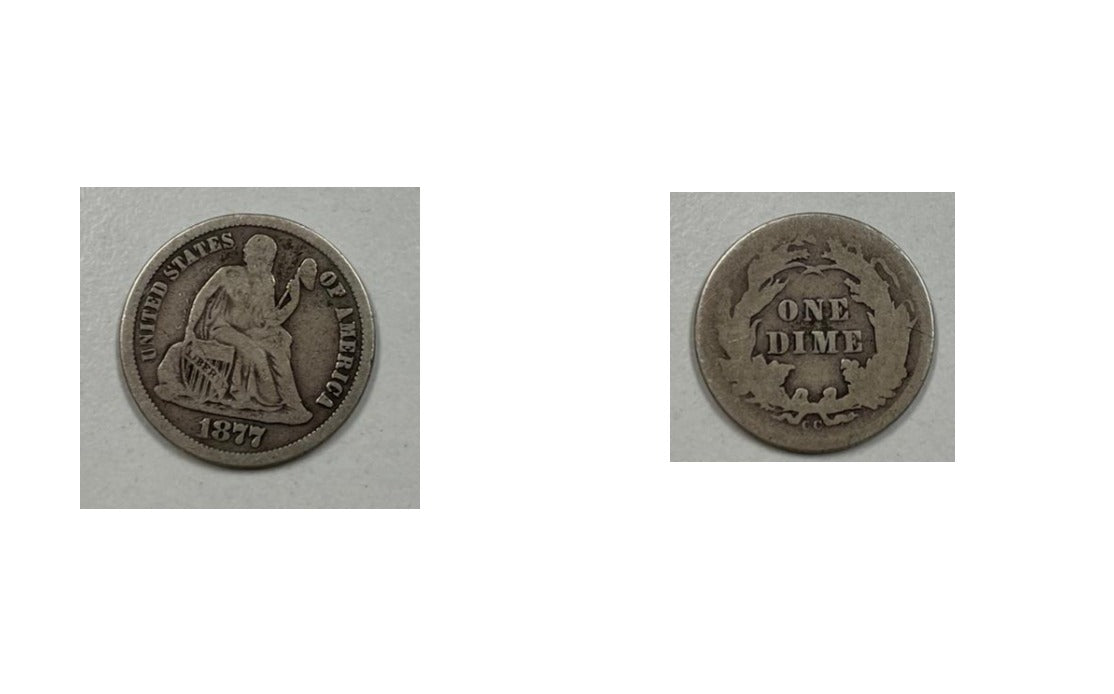 Seated Liberty Dime - Carson City - Collectors Quality Circulated