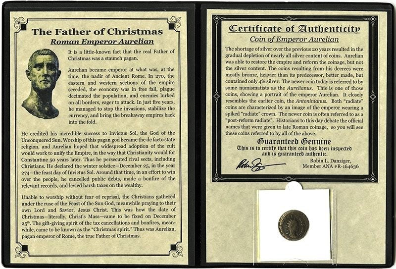 Father of Christmas: Roman Coin
