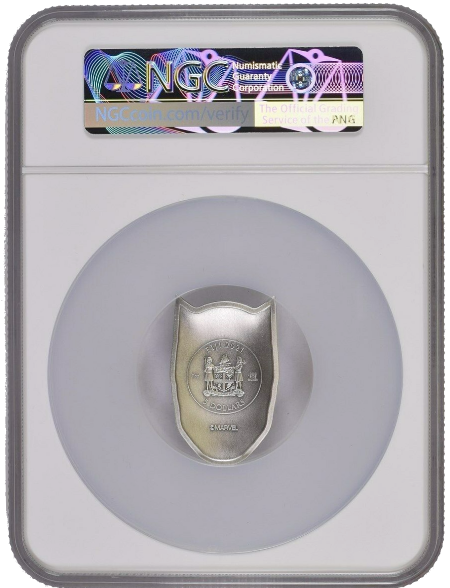 2021 Black Panther Mask 2 Oz Silver - NGC MS70 First Releases