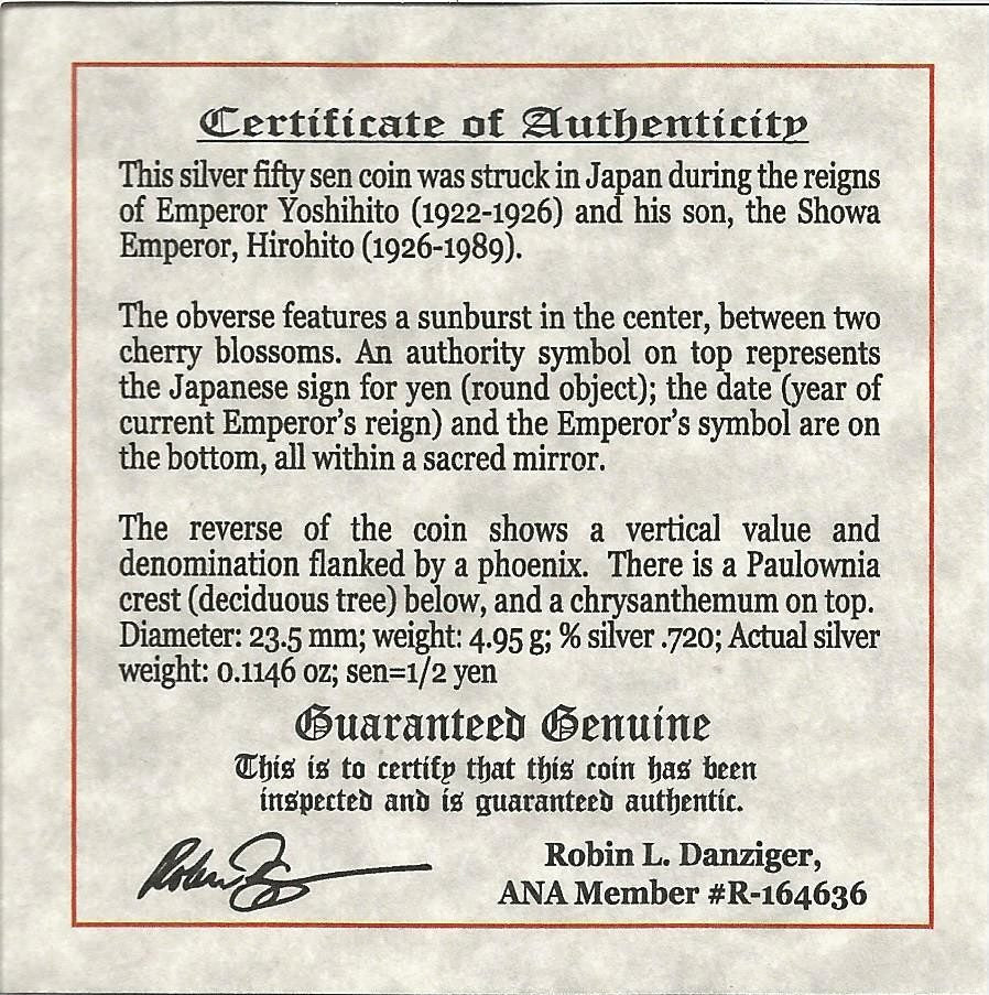 Imperial Japan: Box of Silver Japanese Coin