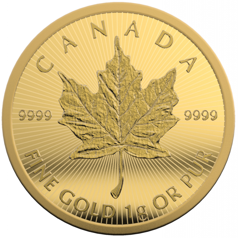 2021 Maplegram 25 gram .9999 Fine Gold - Royal Canadian Mint