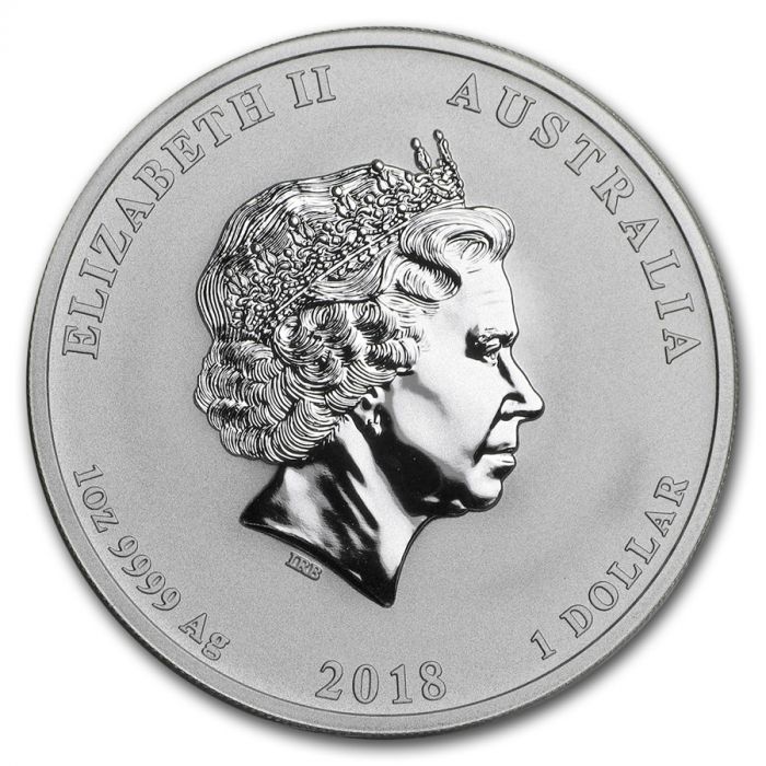 2018 Dragon and Tiger 1 Oz Silver - Perth Mint - Brilliant Uncirculated