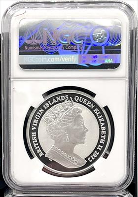 2022 BVI Lincoln Memorial 100th Anniversary 1 oz Silver Coin NGC PF70