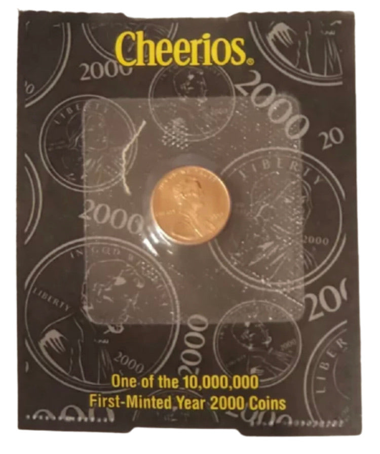 2000 Lincoln Cent - Philadelphia - Cheerios Pack