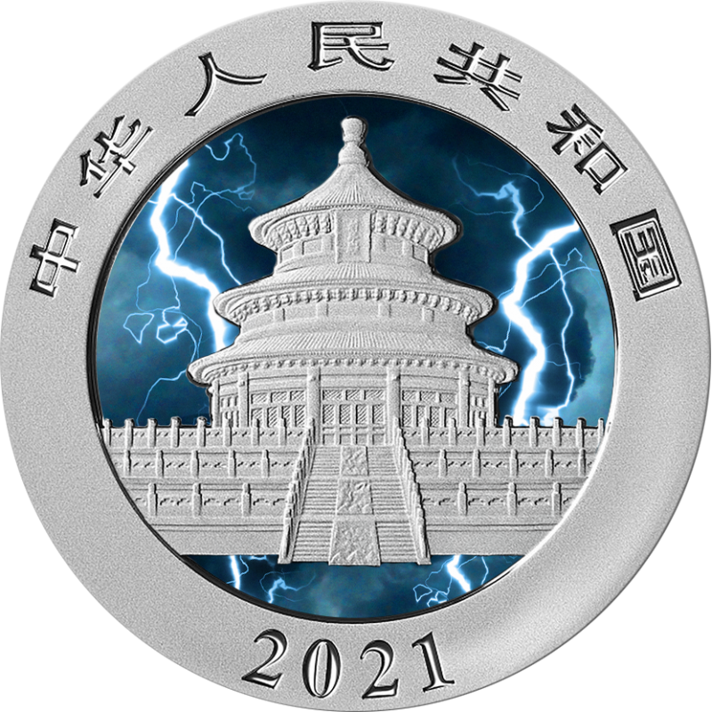 2021 China Panda Storm - 30g Silver - Business Strike