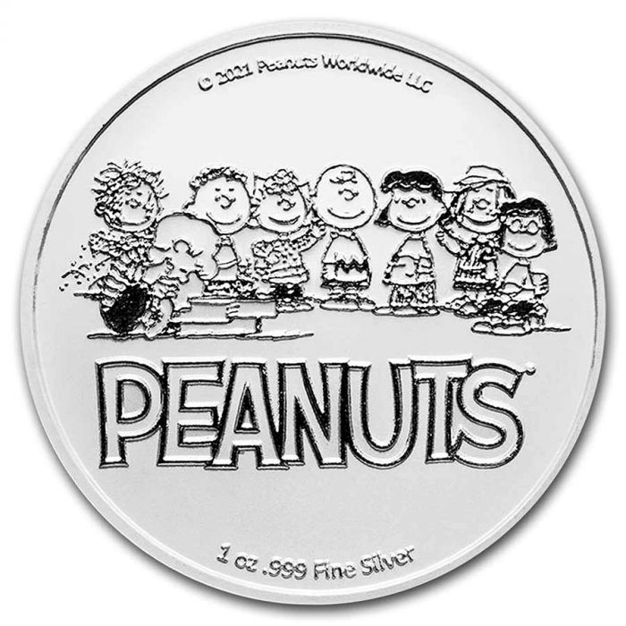 2021 Peanuts- Charlie Brown- 1oz Silver BU