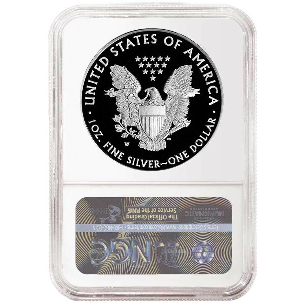 2021 Silver Eagle Type 1 Proof - Congratulations - NGC PF70 ER Early Releases - Jones Label