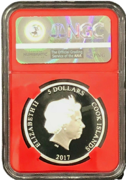 2017 Spiderman 1 Oz Silver - Homecoming - NGC MS70 Mercanti Label