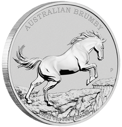2021 Brumby 1 Oz Silver - Perth Mint - Business Strike
