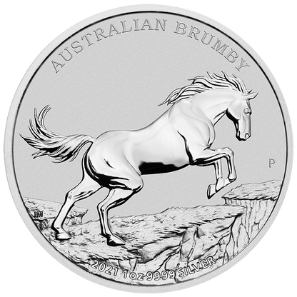 2021 Brumby 1 Oz Silver - Perth Mint - Business Strike