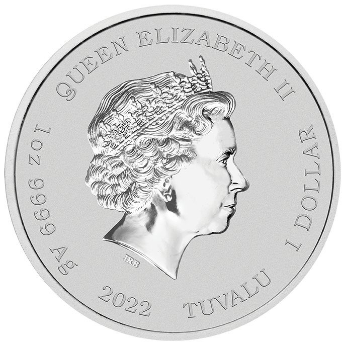 2022 James Bond "No Time to Die" Black Logo 1 Oz Silver - Perth Mint - Business Strike