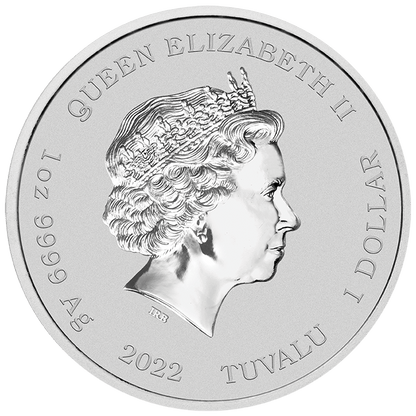2022 James Bond "No Time to Die" Black Logo 1 Oz Silver - Perth Mint - Business Strike