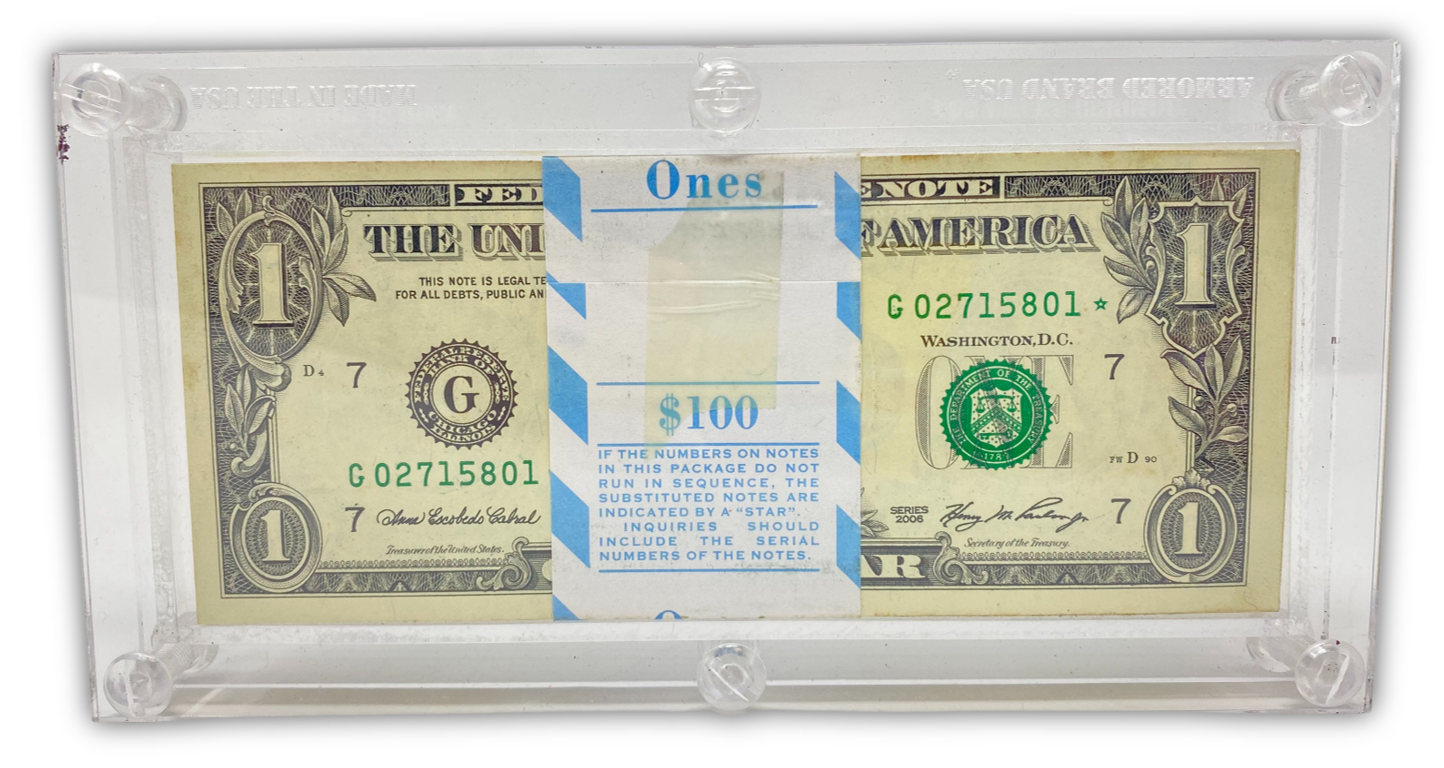 2006 $1 US Federal Reserve Star Note Pack of 100