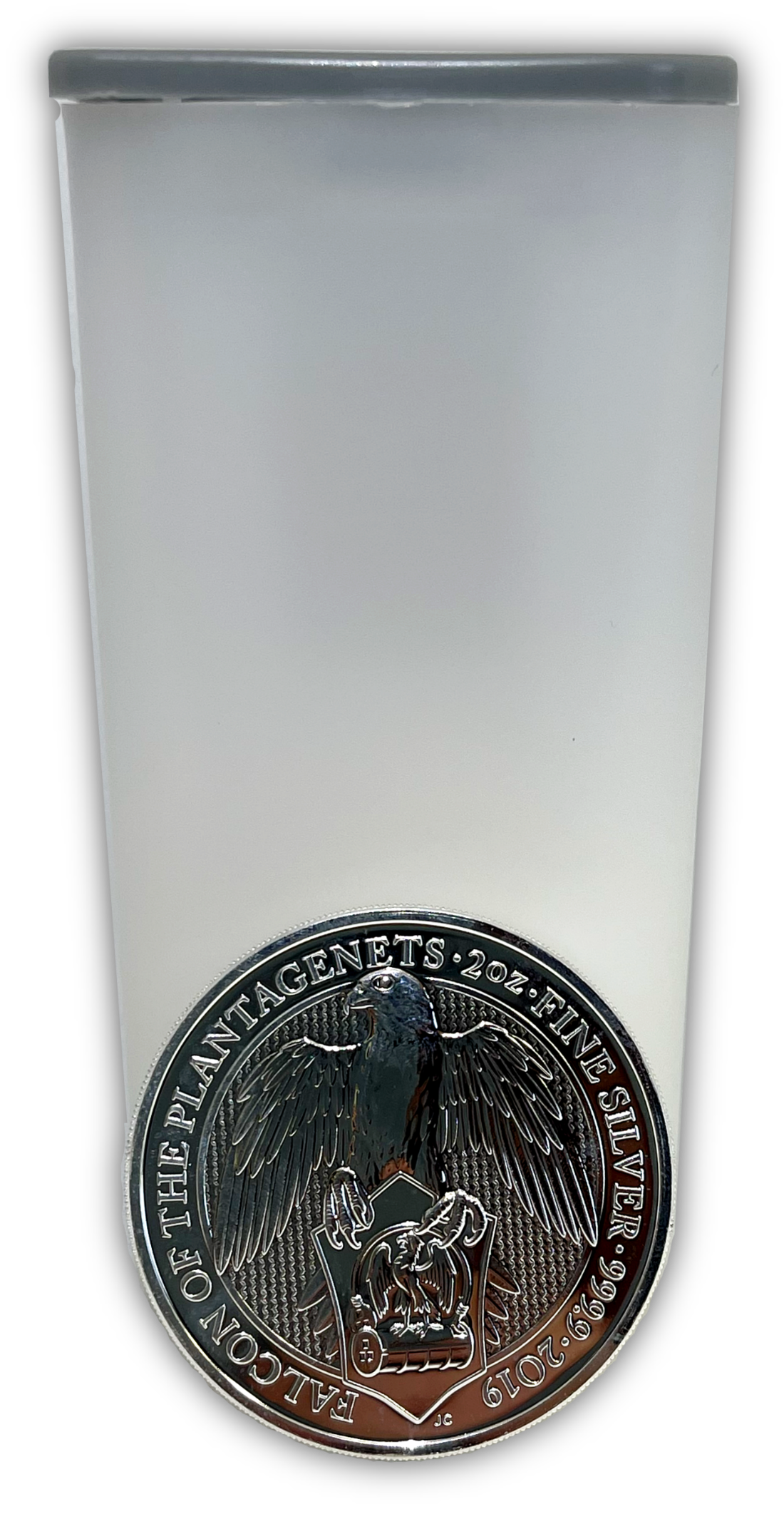 2019 Falcon of Plantagenets 2 oz .9999 Silver Bullion - Queens Beast - Uncirculated Roll of 10