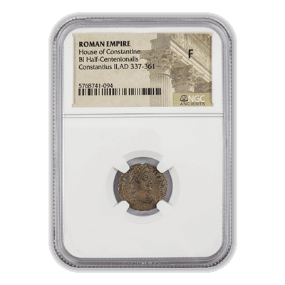 Ancient Gladiator Roman Bronze Coin -  NGC Certified