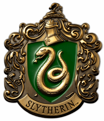 2021 Harry Potter - Hogwarts House Crest Slytherin -  73 – 80 g - Iron with matt gold plating