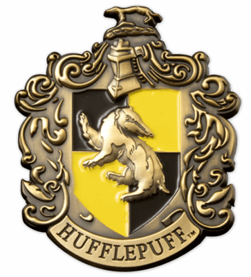 2021 Harry Potter - Hogwarts House Crest Hufflepuff -  70.5 – 77.5 g - Iron with matt gold plating