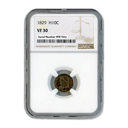 1829 Early Half Dime -  NGC VF30