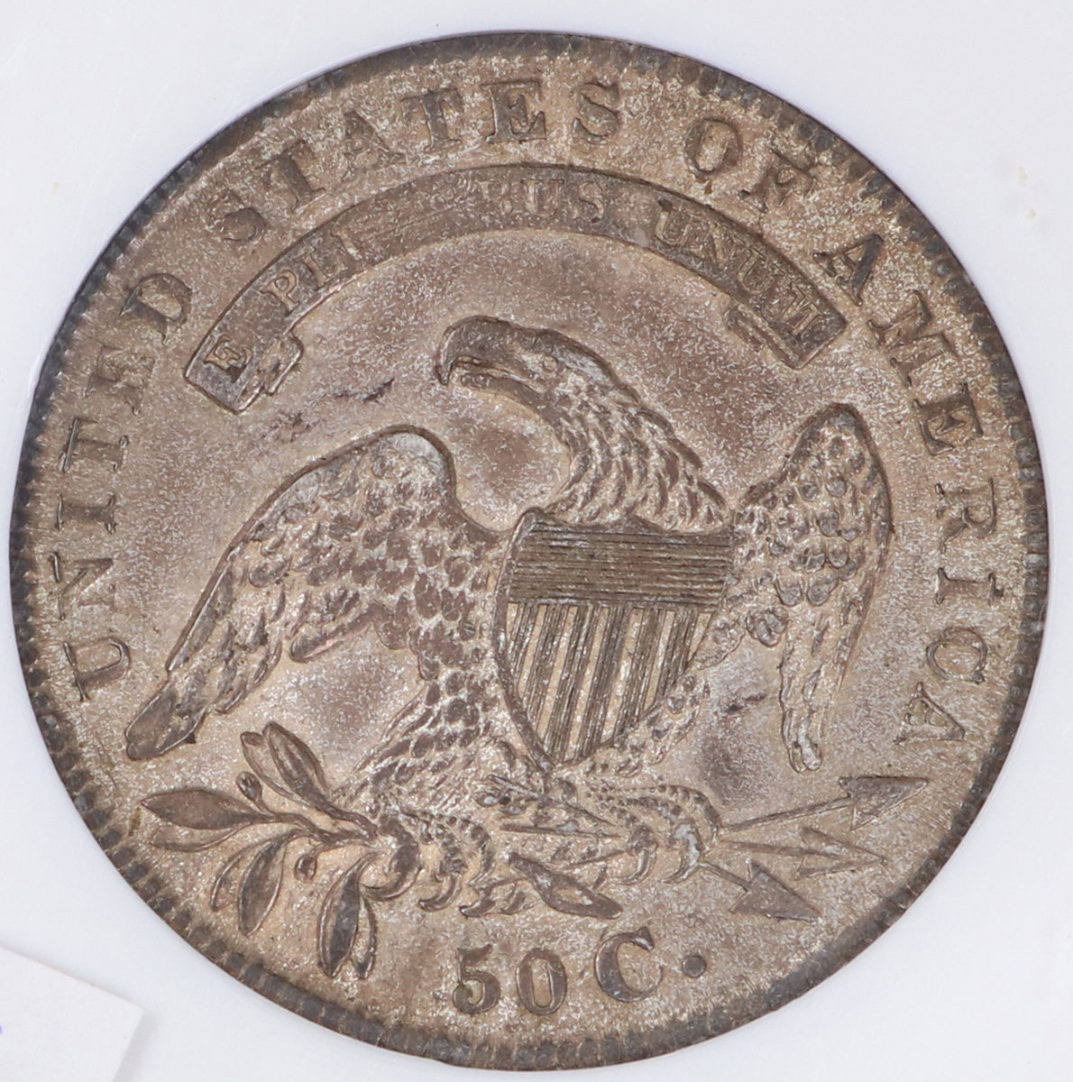 1835 Capped Bust Silver Half Dollar Philadelphia - NGC AU53 CAC
