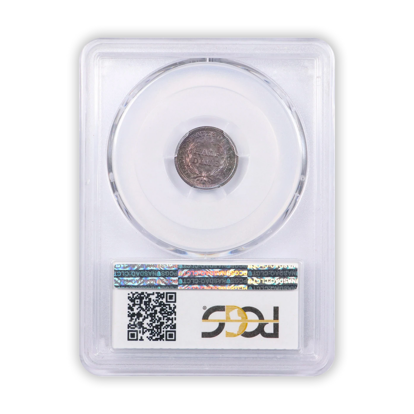 1844 Seated Liberty Half Dime - PCGS AU58