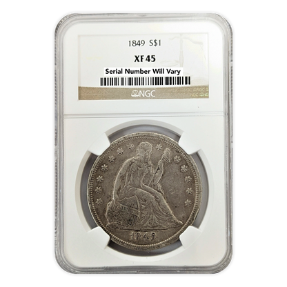 1849 Seated Liberty Dollar - Philadelphia - NGC XF45