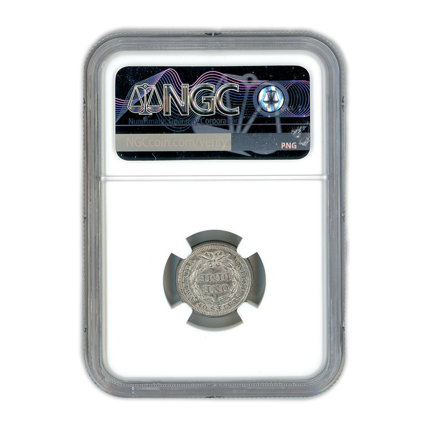 1853 Seated Liberty Dime Arrows NGC AU58