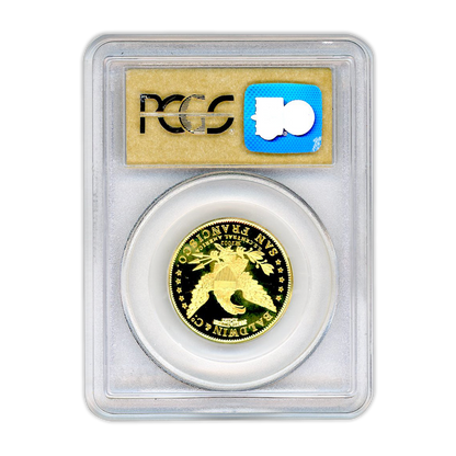 1857/0 $10 Gold Horseman Restrike Deep Cameo Proof PCGS